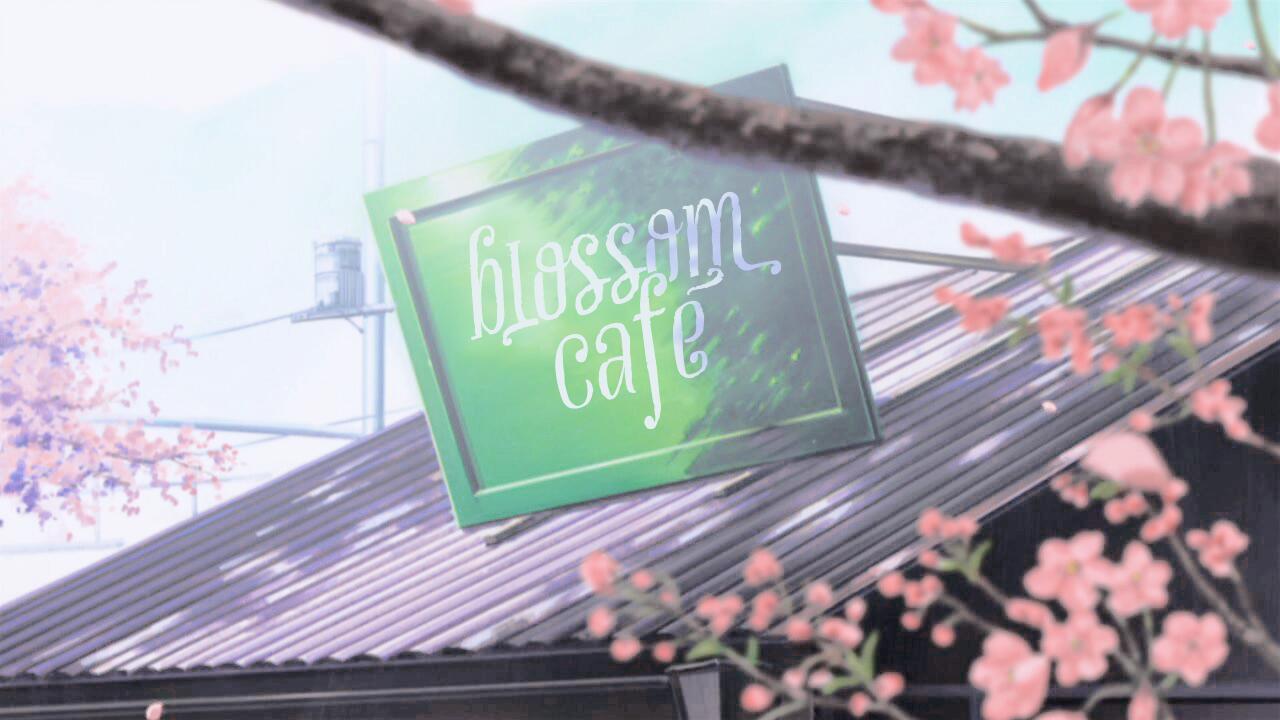 Discovery splash banner for blossom café Discord server