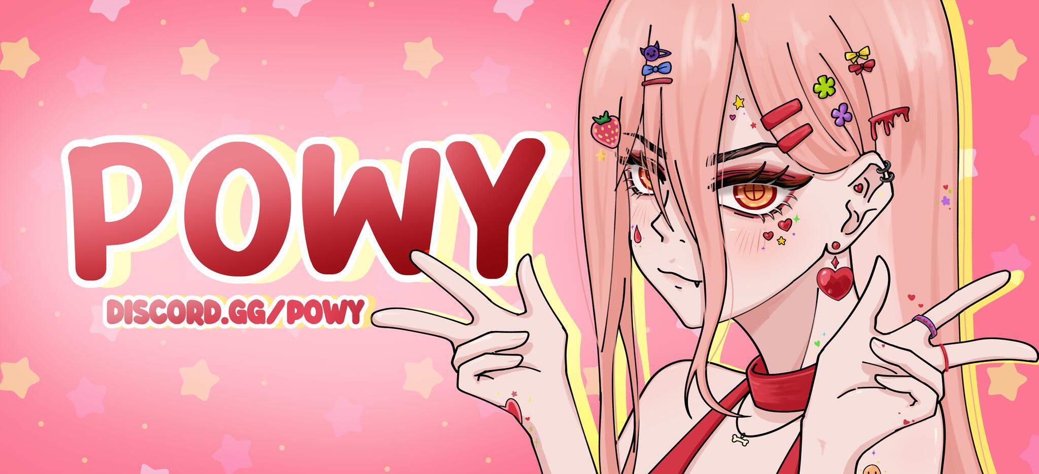 Discovery splash banner for /Powy RVMPING Discord server