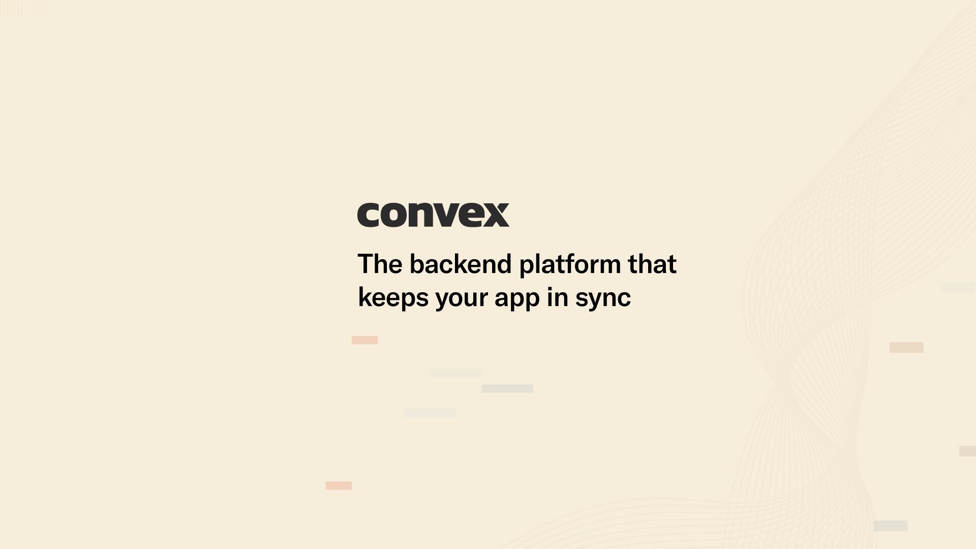 Discovery splash banner for Convex Community Discord server