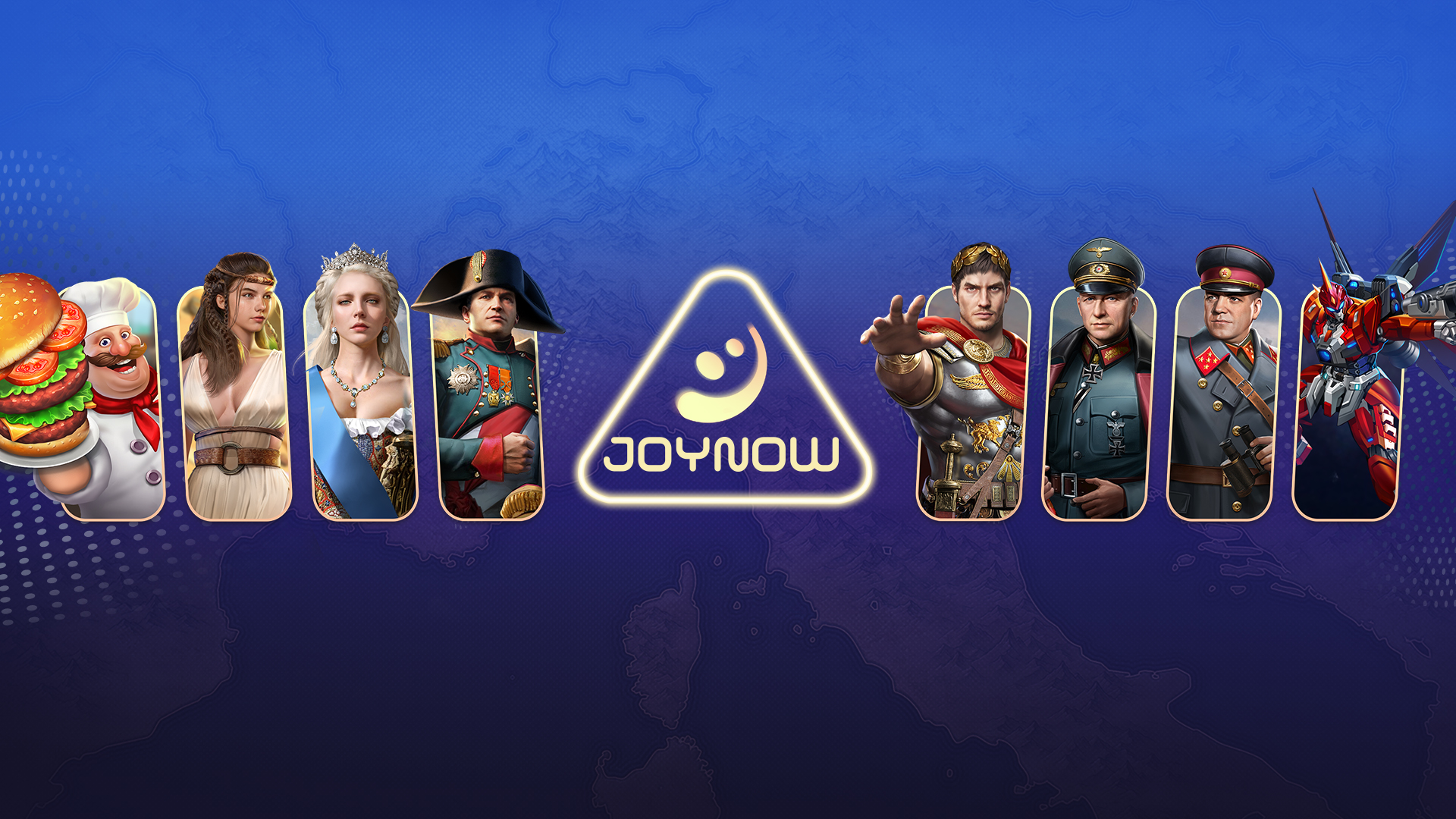 Discovery splash banner for JoyNow Games Official Discord server