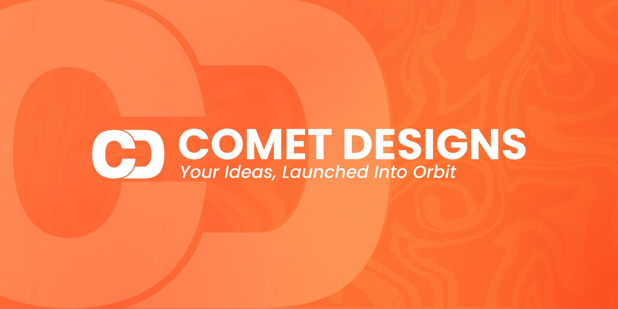 Discovery splash banner for Comet Designs Discord server