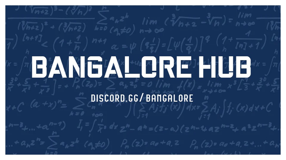 Discovery splash banner for Bangalore Hub Discord server