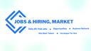 Discovery splash banner for Jobs & Hiring Market (Business · Freelancing · Jobs · SMMA · Earn · Hire · Networking · Development) Discord server