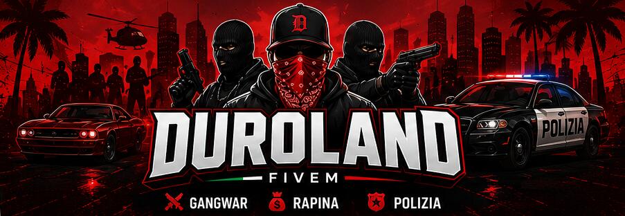Discovery splash banner for DUROLAND - APERTURA 31 LUGLIO Discord server