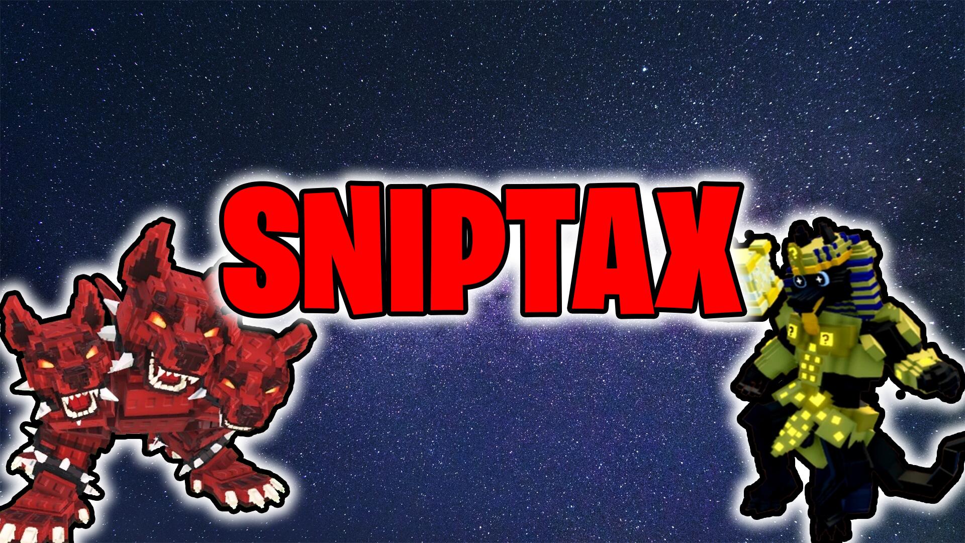 Discovery splash banner for Sniptax | SAB & GAG2 | roblox trades Discord server