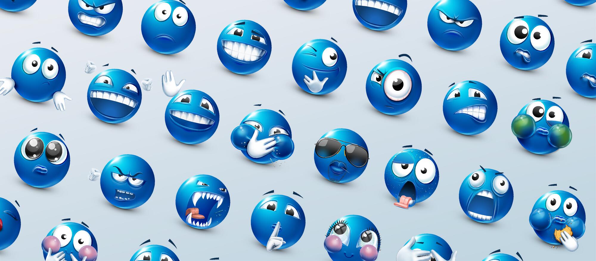 Discovery splash banner for Bluemoji OFFICIAL Discord server