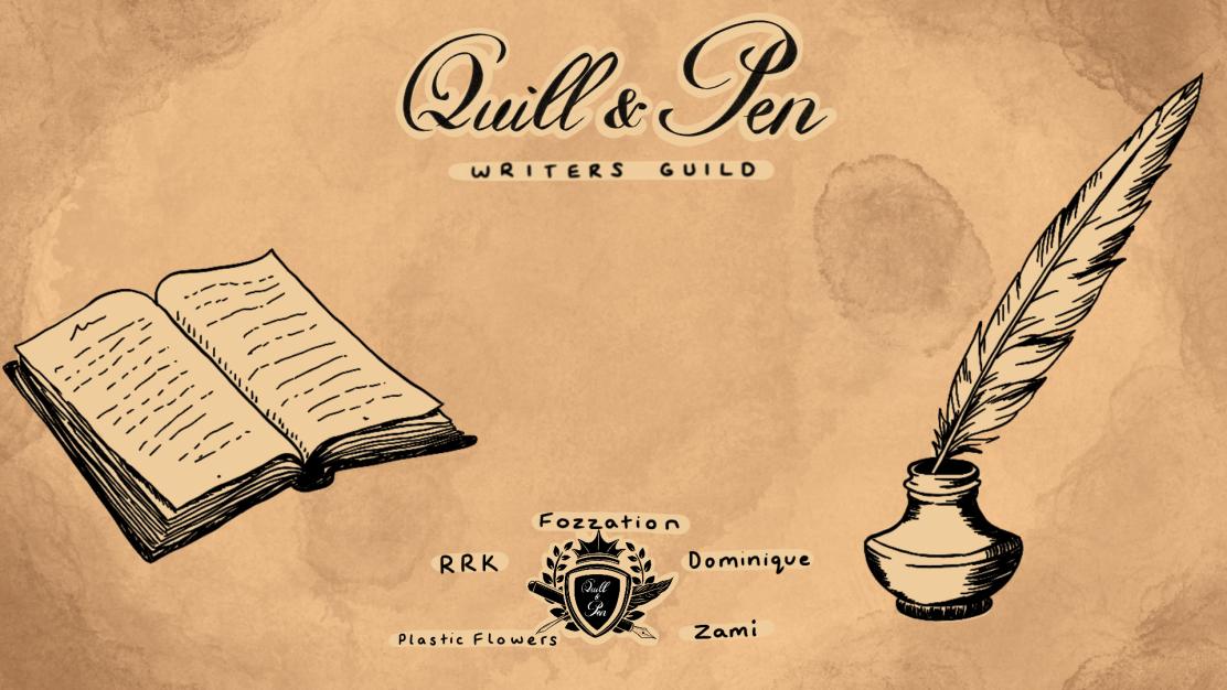 Discovery splash banner for Quill and Pen Discord server