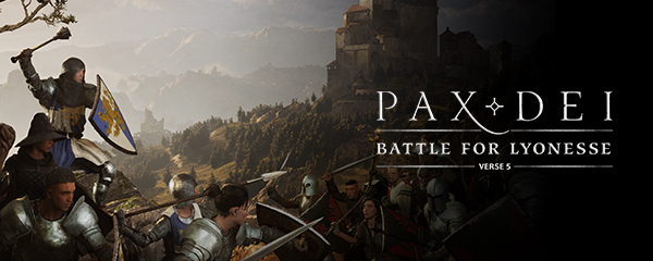 Discovery splash banner for Pax Dei Discord server