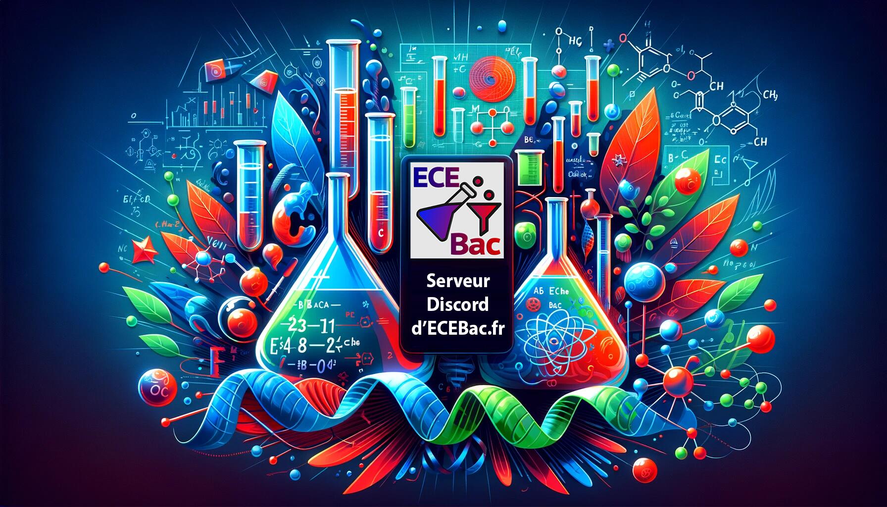 Discovery splash banner for ECEBac.fr (2026) Discord server