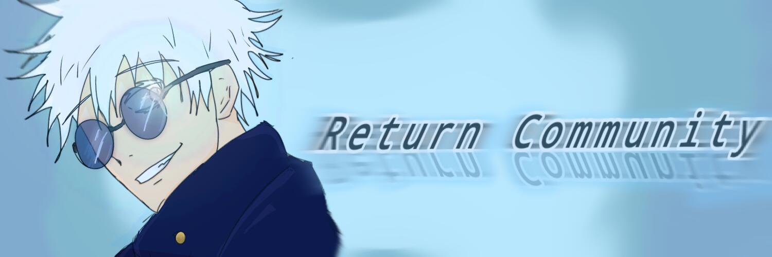 Discovery splash banner for Return Community Discord server