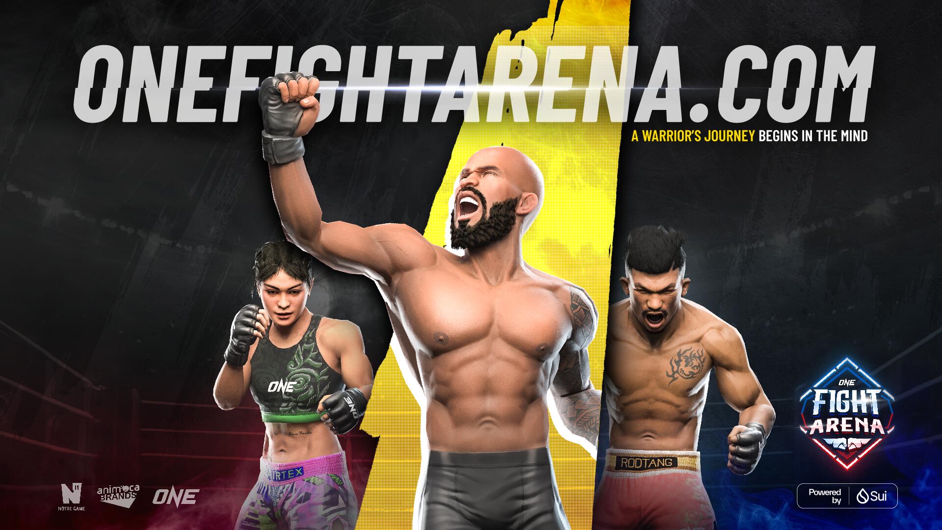 Discovery splash banner for ONE Fight Arena Discord server
