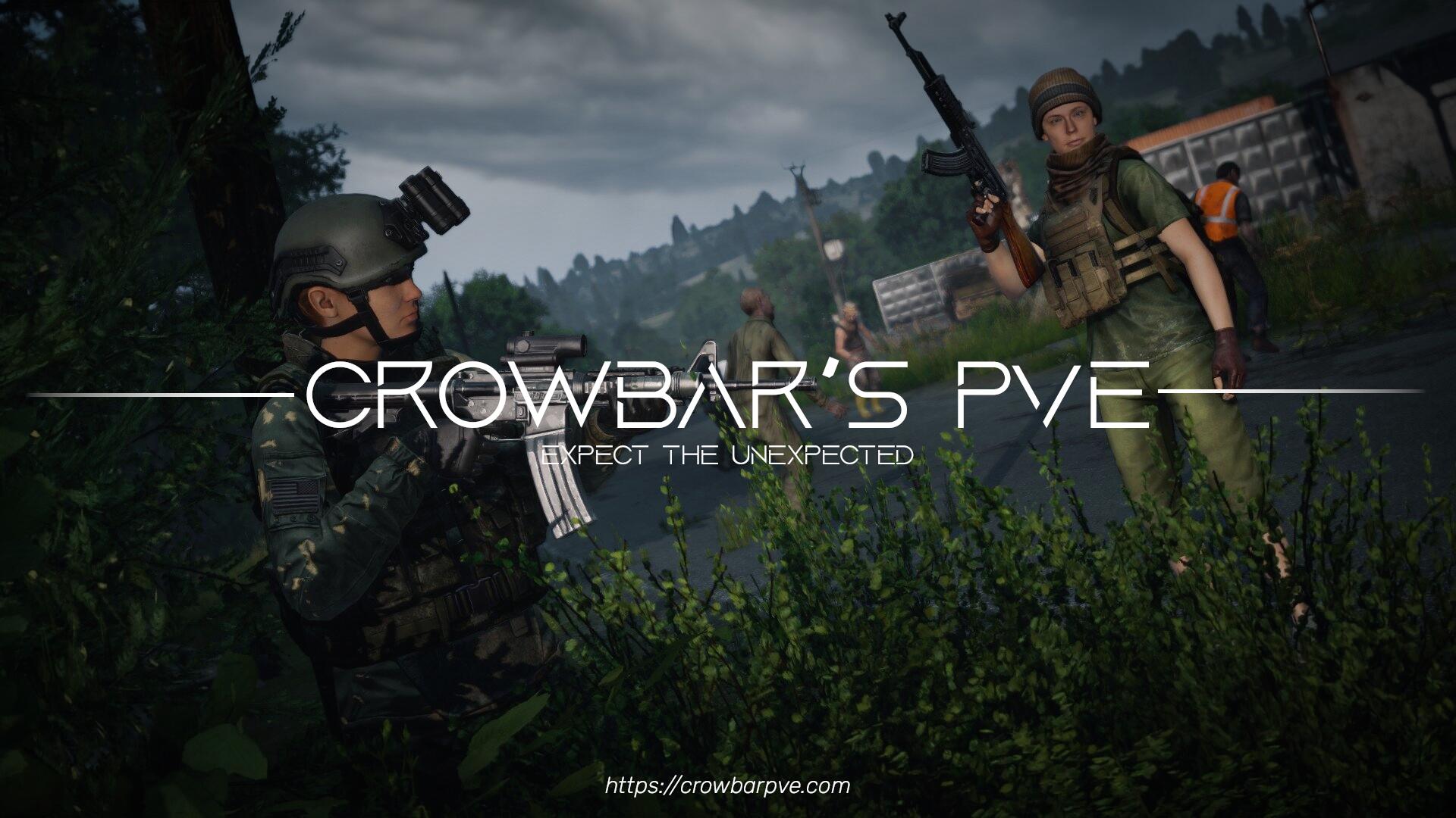 Discovery splash banner for CrowBar's PvE Discord server