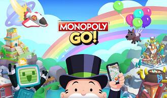 Discovery splash banner for Monopoly GO! Sticker Trading Discord server