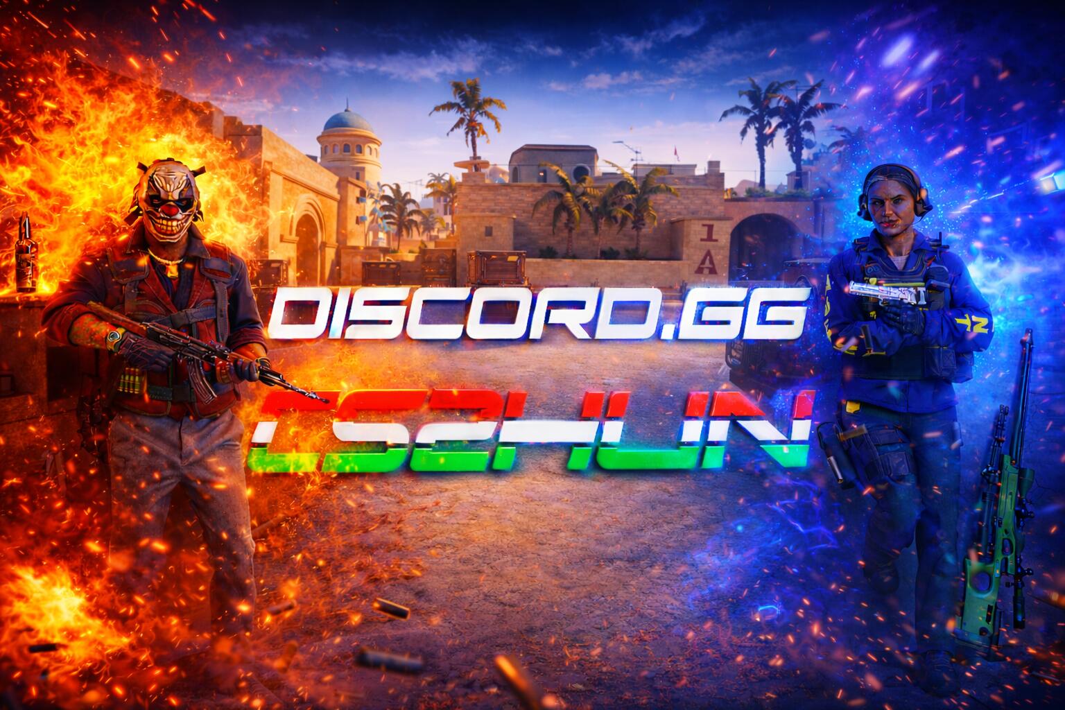 Discovery splash banner for Counter-Strike 2 Hungary Discord server