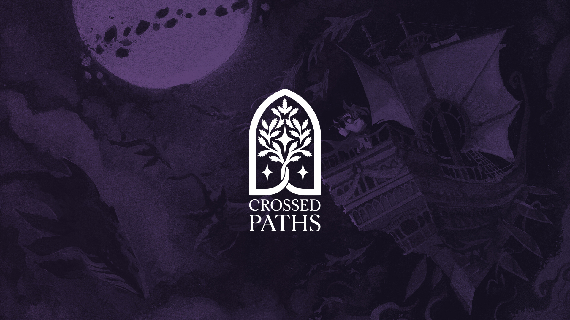Discovery splash banner for Crossed Paths Discord server