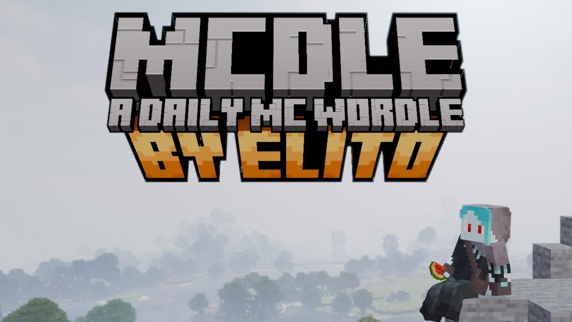 Discovery splash banner for MCdle Discord server