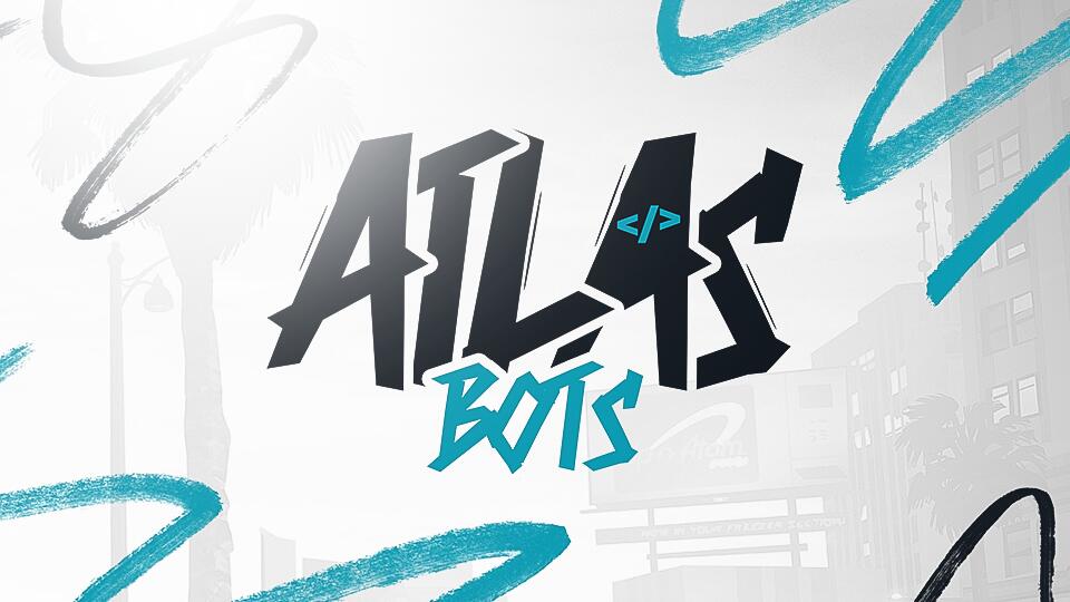Discovery splash banner for Atlas Bots #3.5k 2026 Discord server
