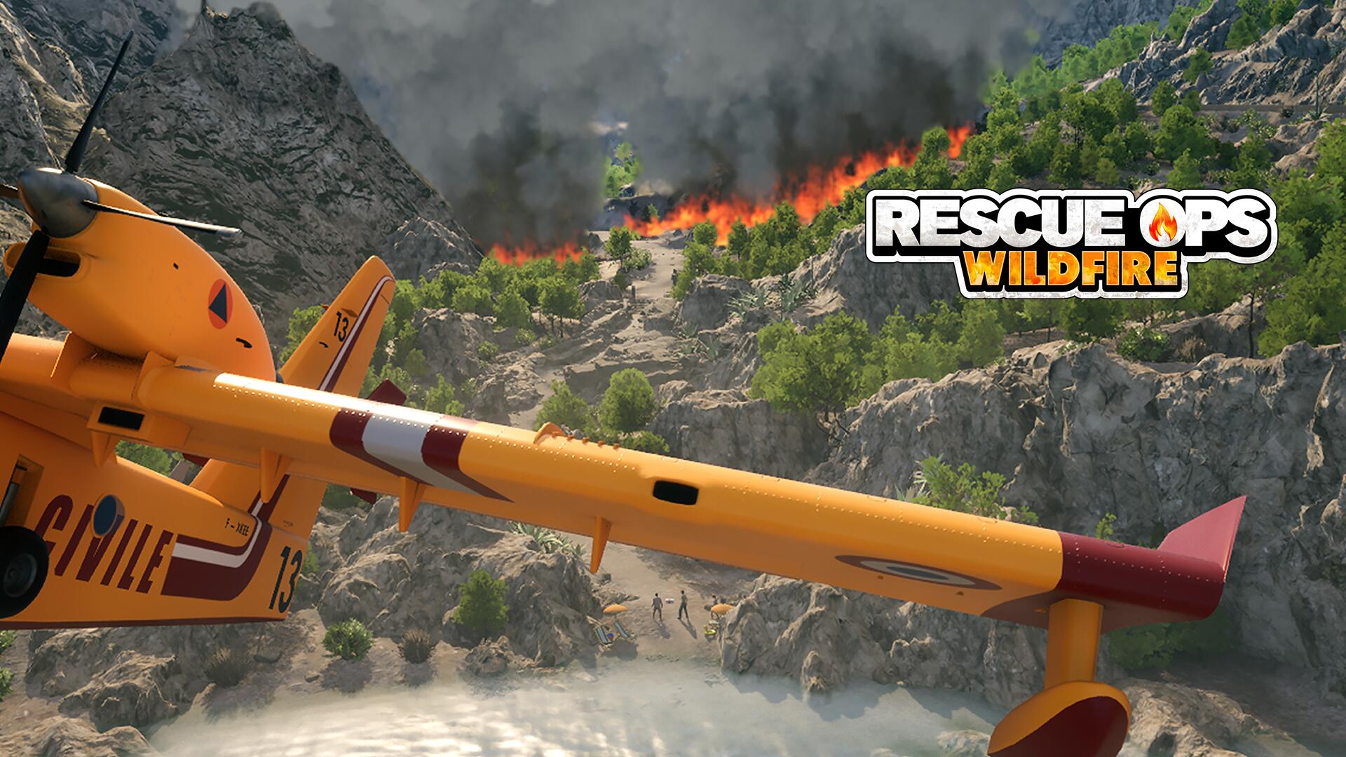 Discovery splash banner for Rescue Ops: Wildfire Discord server