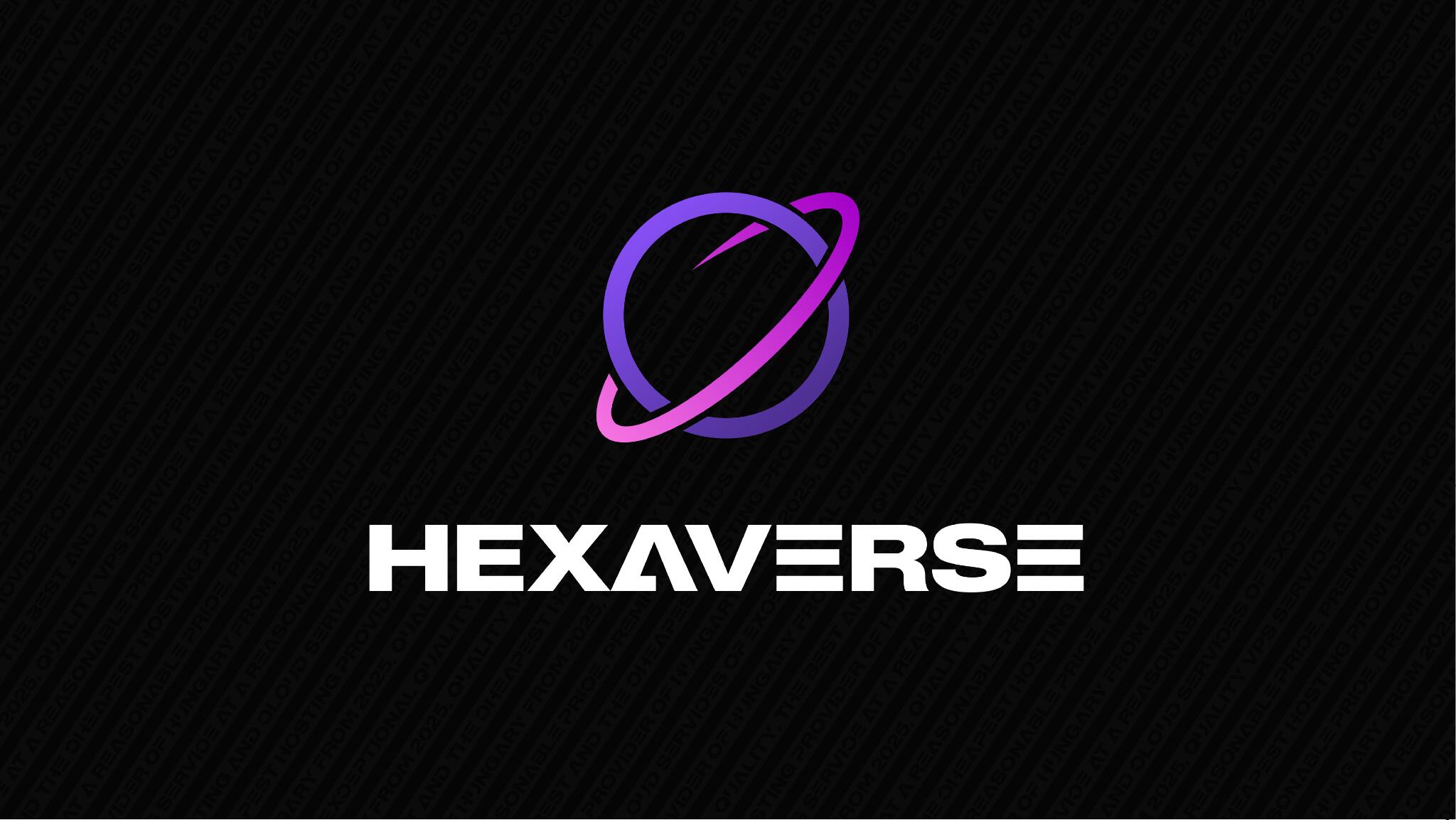 Discovery splash banner for HexaVerse | Hosting Discord server