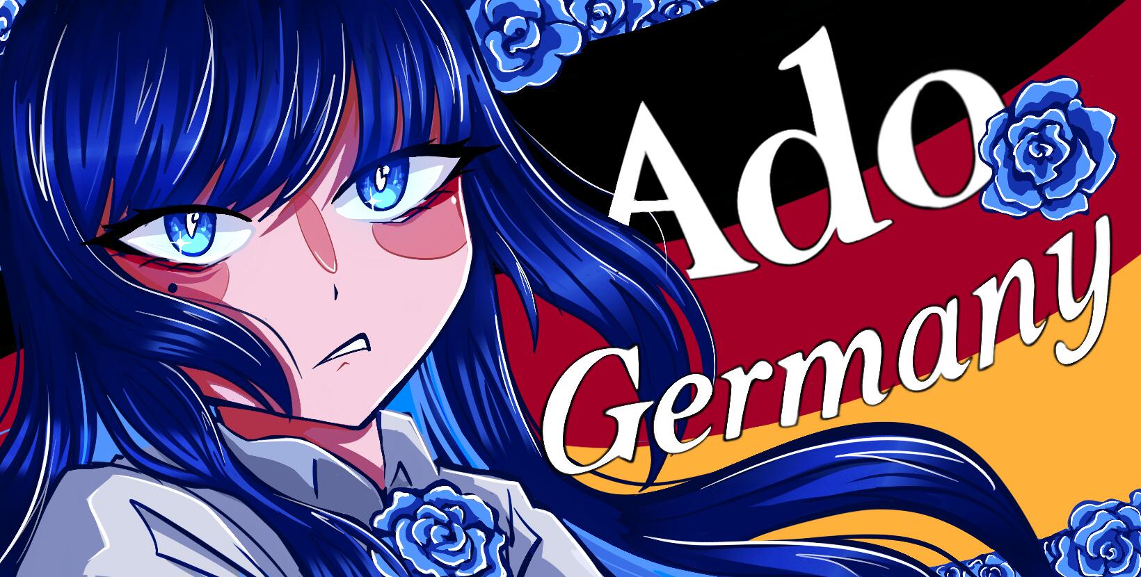 Discovery splash banner for Ado Germany 🇯🇵 🇩🇪 Discord server