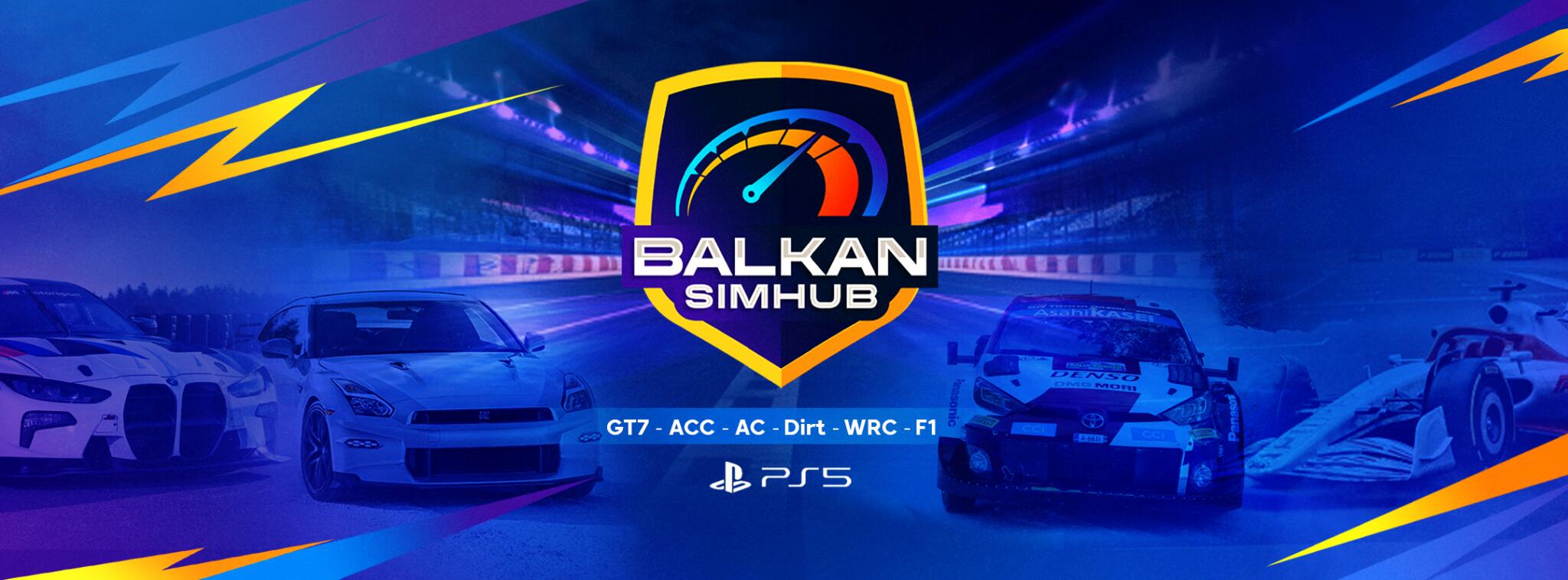Discovery splash banner for Balkan SimHub Discord server