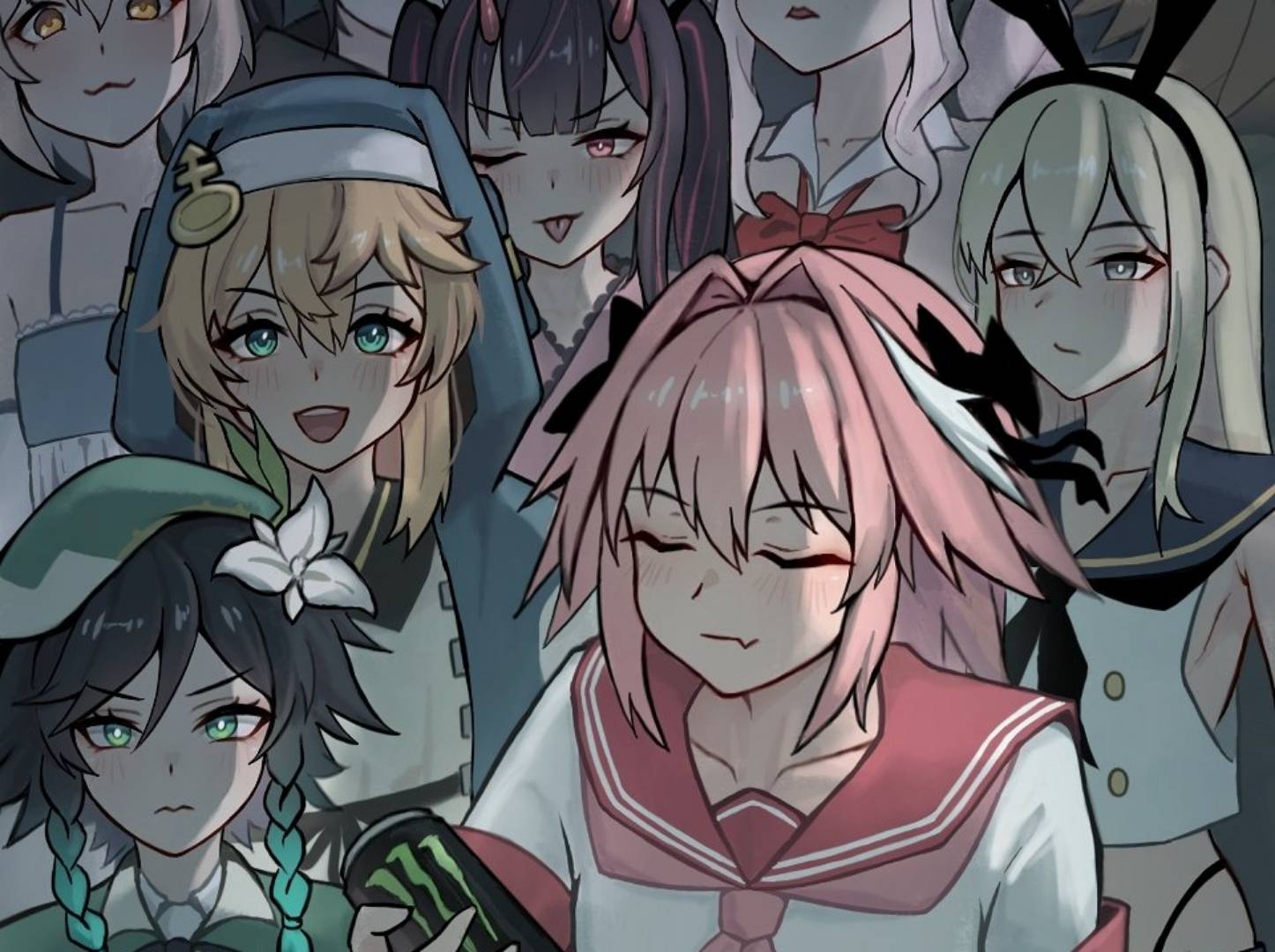 Discovery splash banner for Soopas Department Co. Femboy Discord server