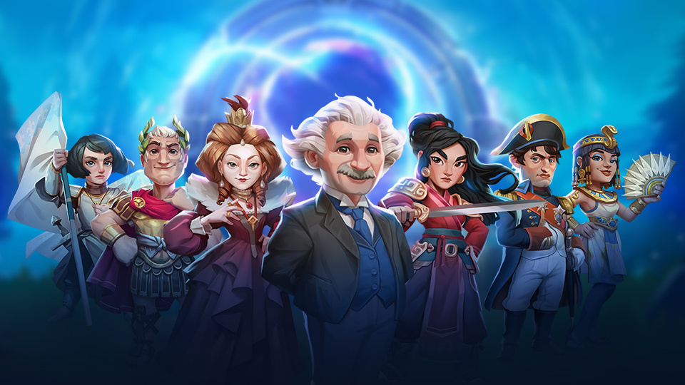 Discovery splash banner for Heroes of History Discord server