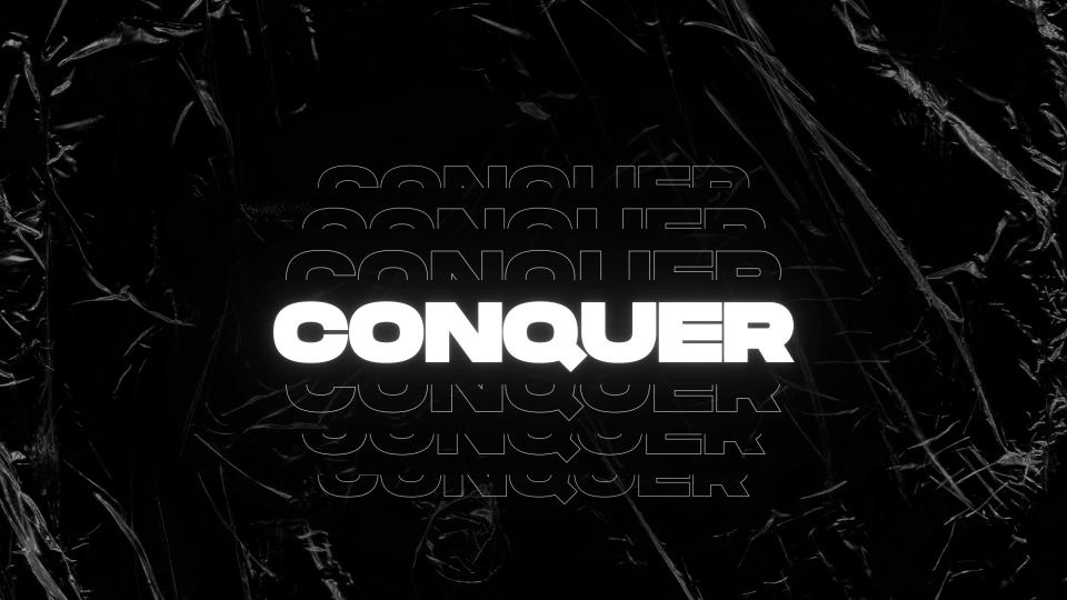 Discovery splash banner for CONQUER Discord server