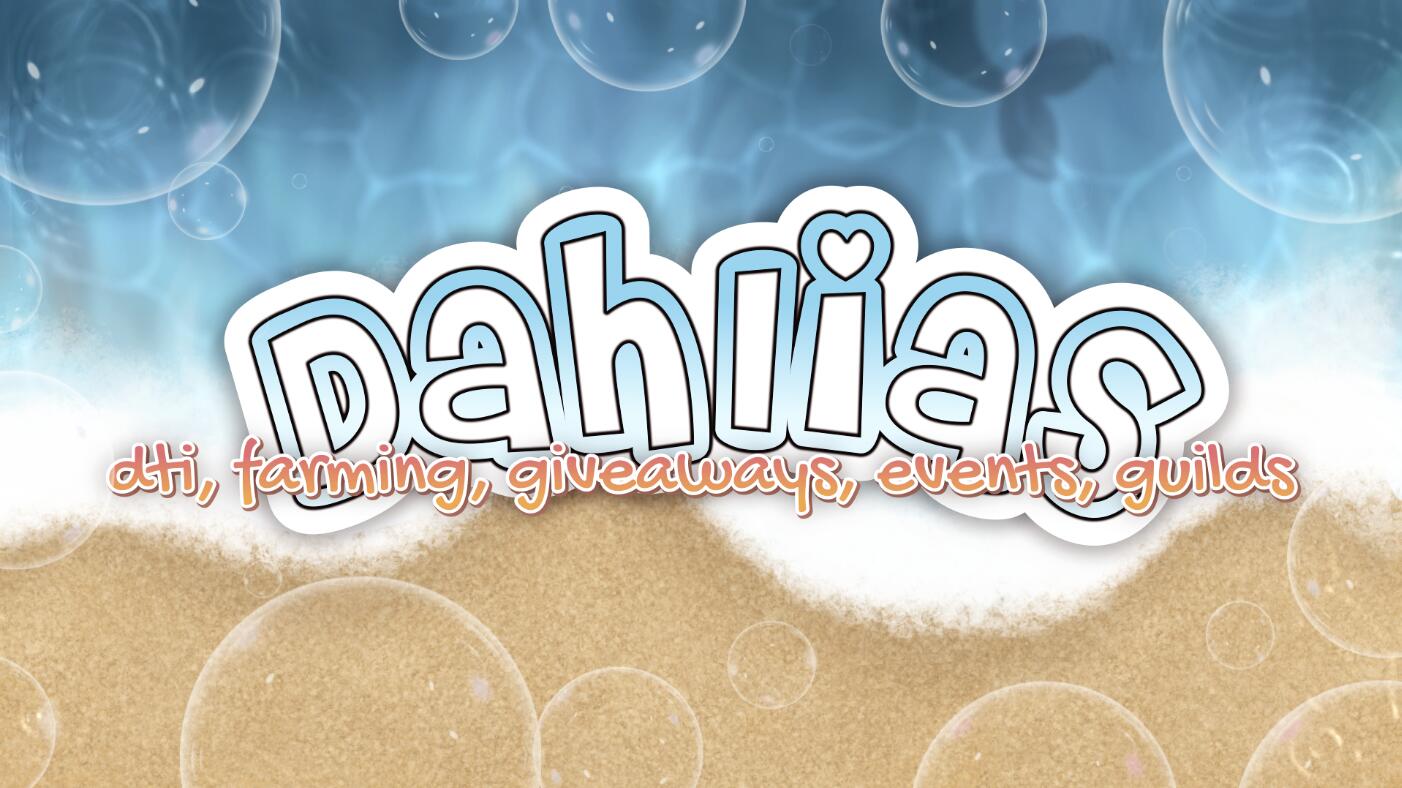 Discovery splash banner for dahlias 𝝑𝝔 Discord server