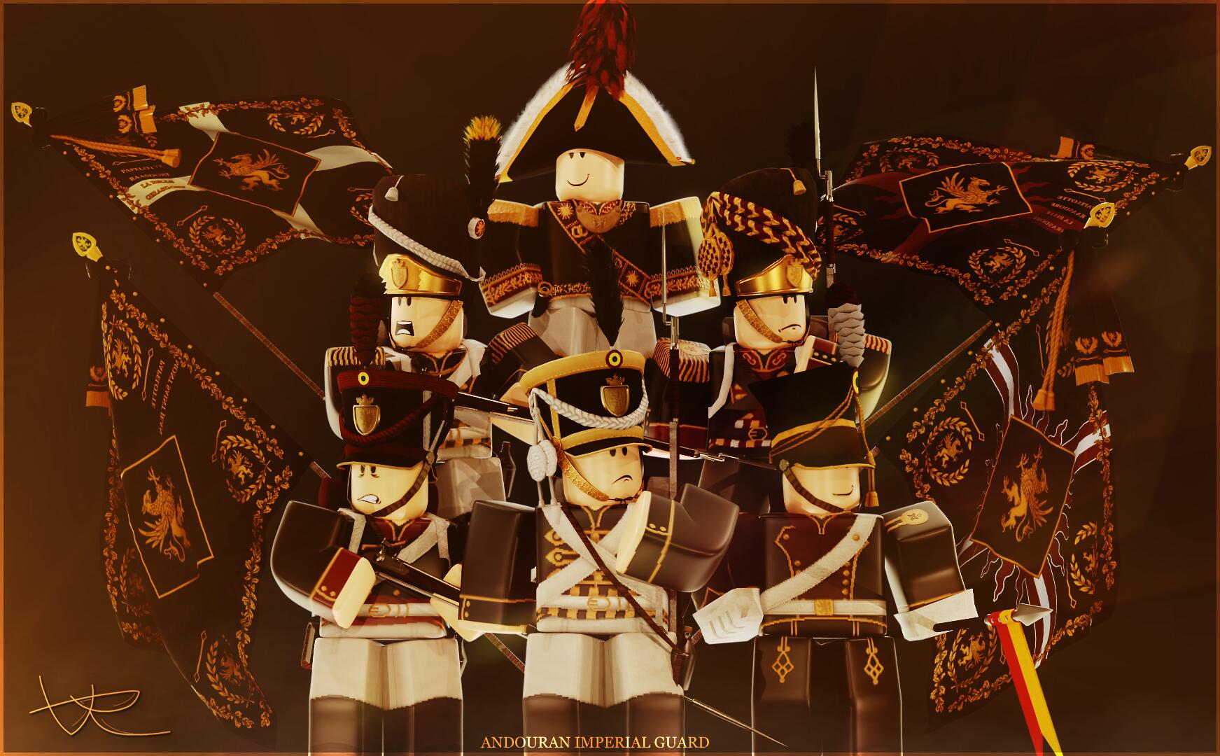 Discovery splash banner for Andouran Imperial Guard Discord server
