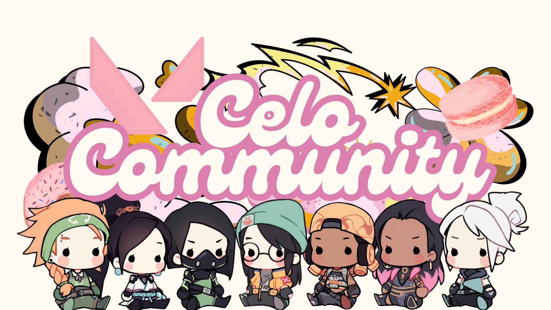 Discovery splash banner for VALORANT Girls Community | CELO ౨ৎ Discord server