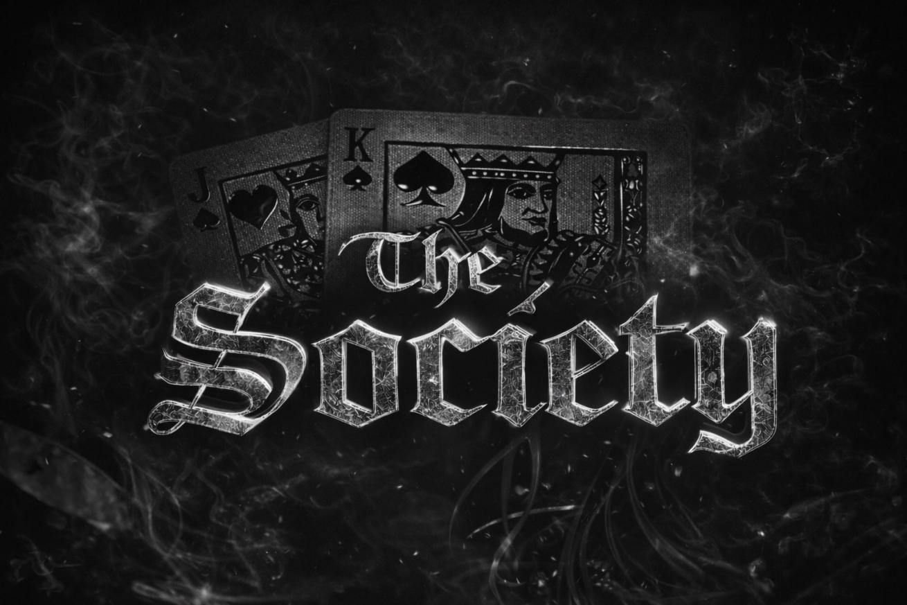 Discovery splash banner for The Society Discord server