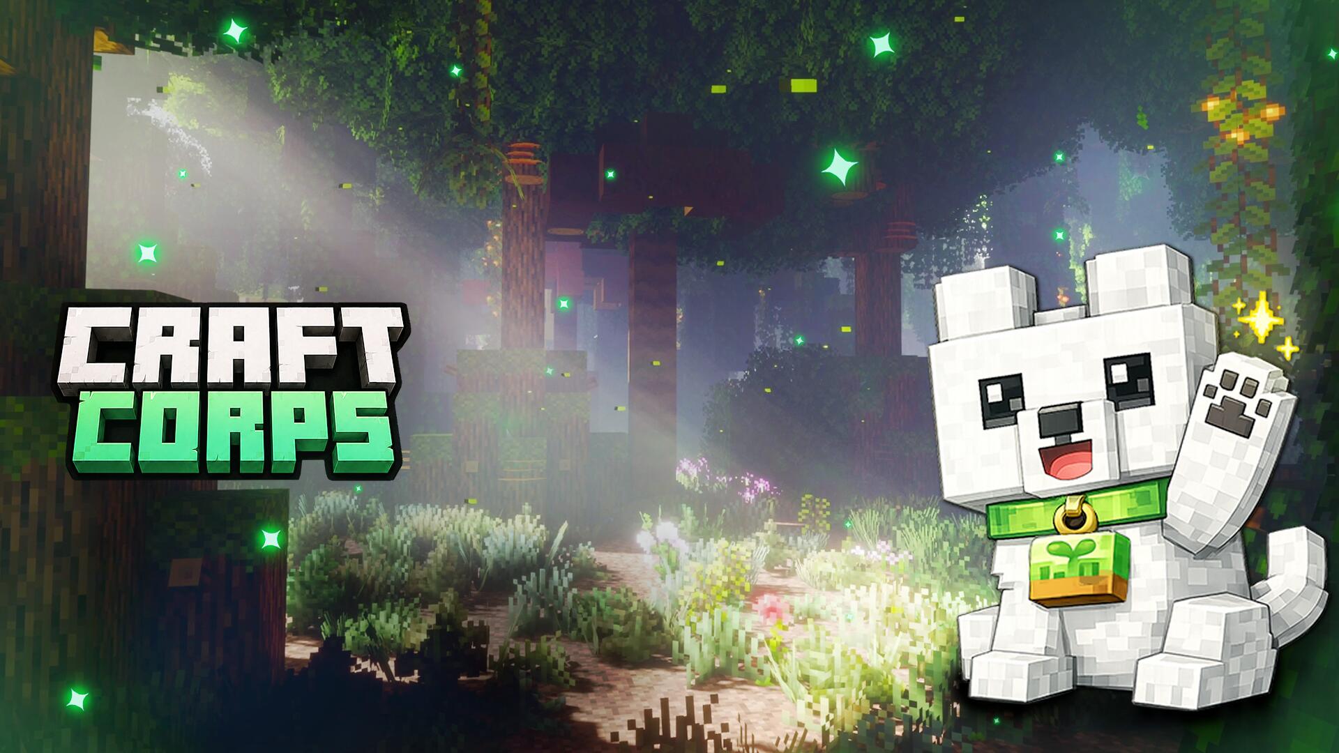 Discovery splash banner for CraftCorps Discord server