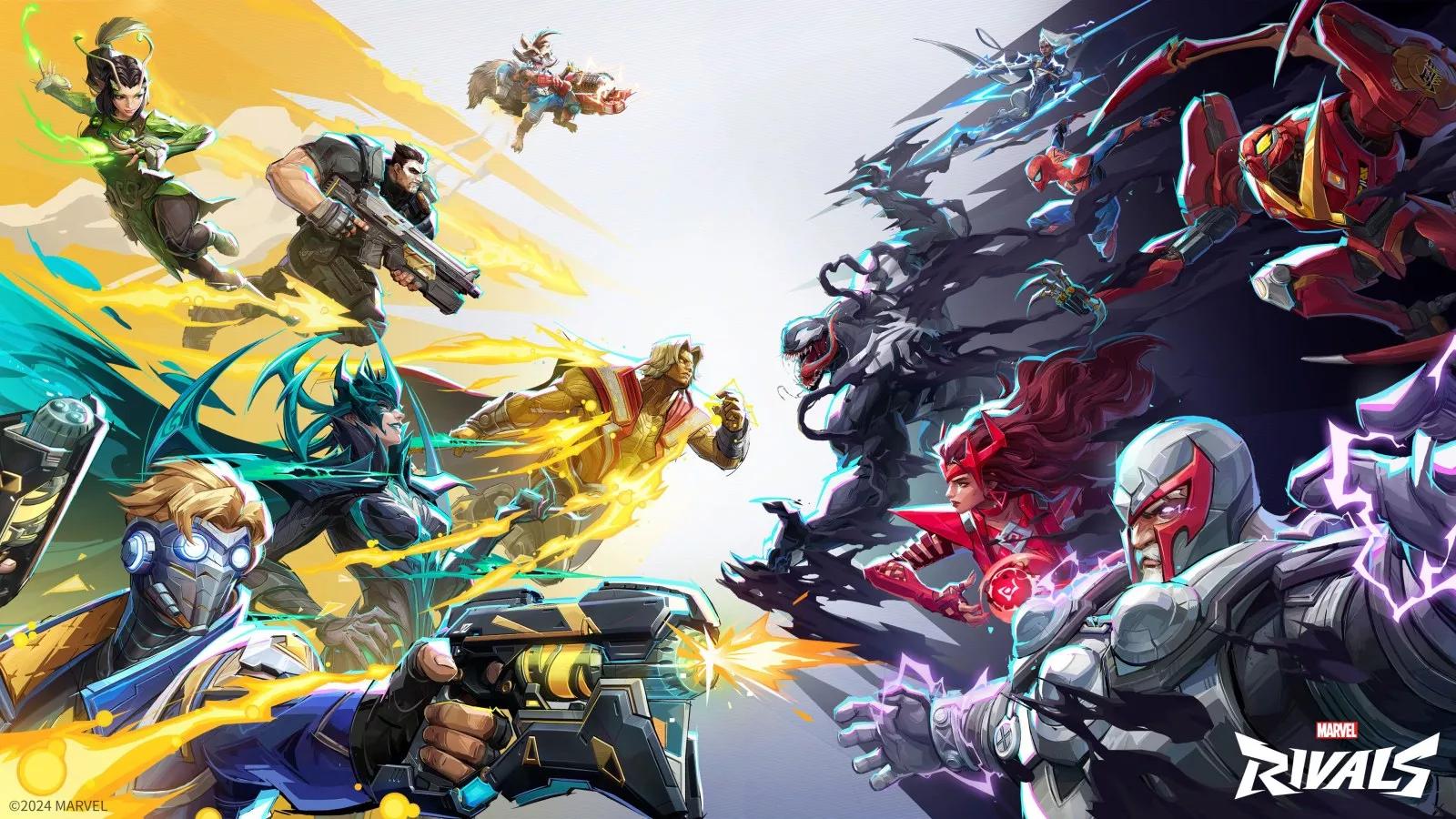 Discovery splash banner for Marvel Rival's LFG Community Discord Discord server