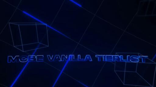 Discovery splash banner for MCBE Vanilla Tierlist Discord server