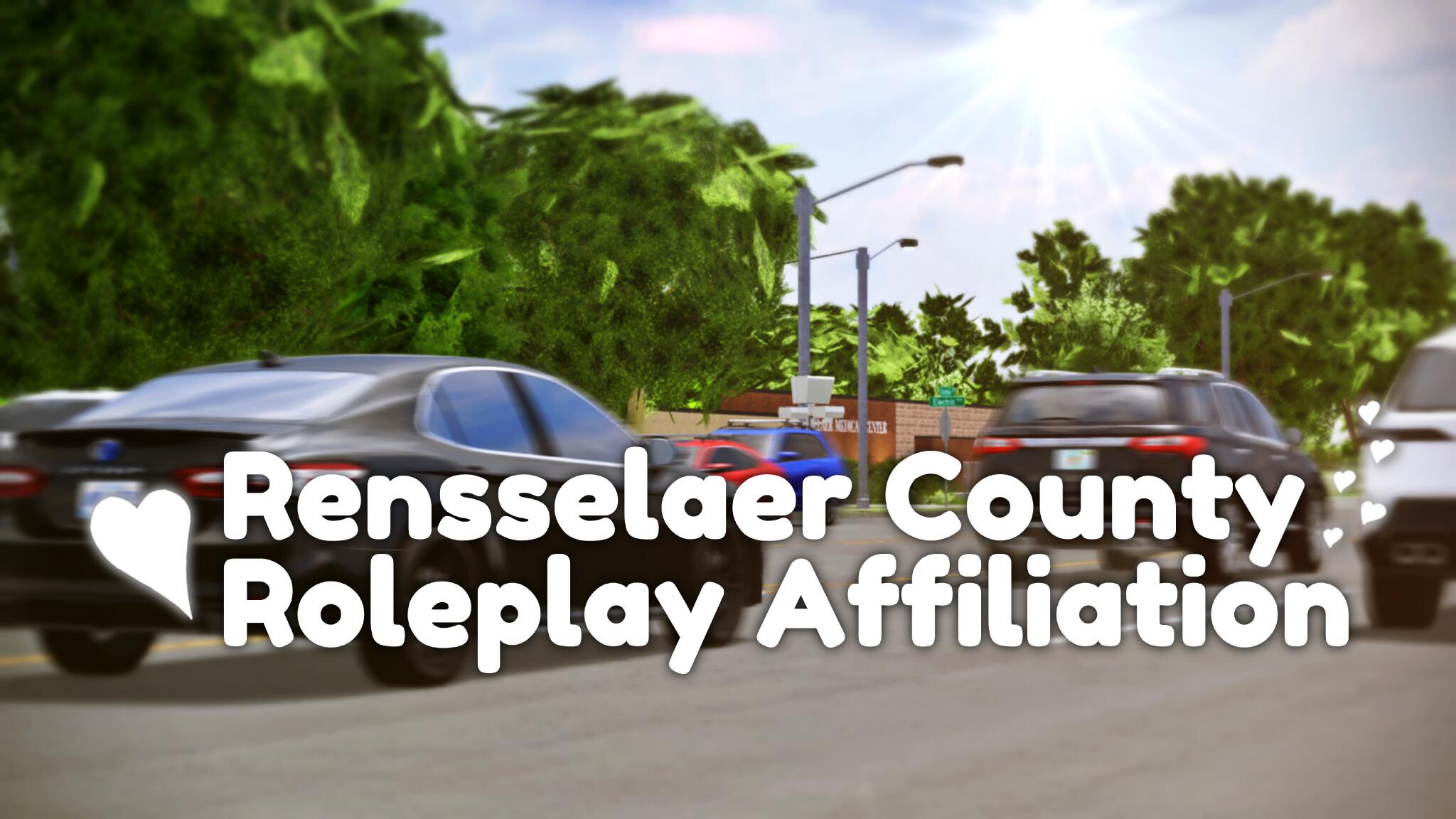 Discovery splash banner for Rensselaer County Roleplay Discord server