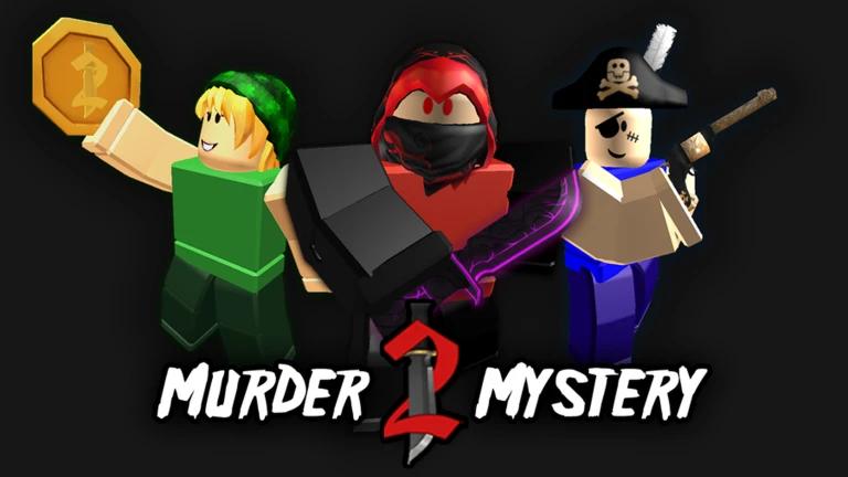 Discovery splash banner for Murder Mystery 2 Discord server