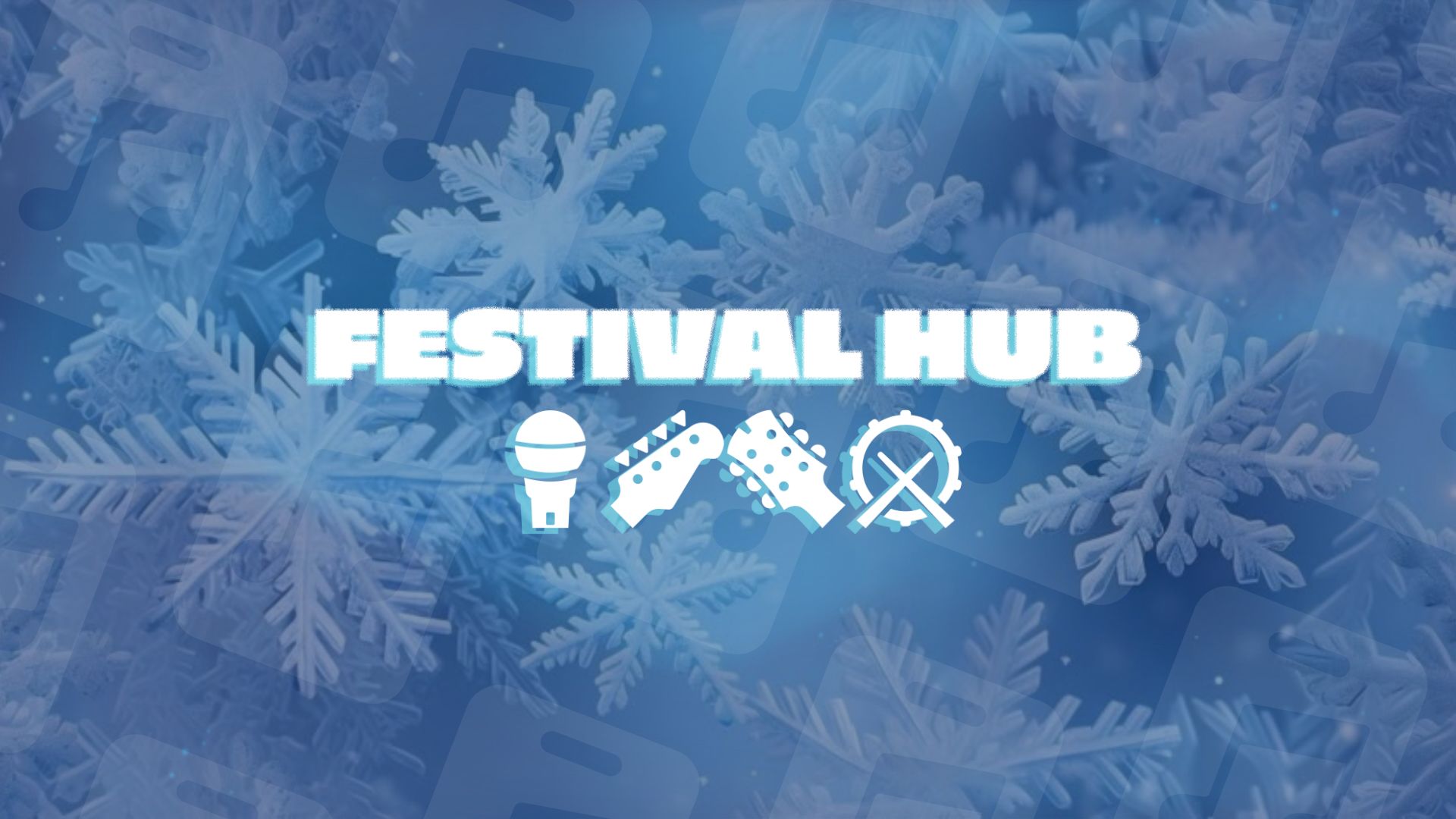 Discovery splash banner for Festival Hub Discord server