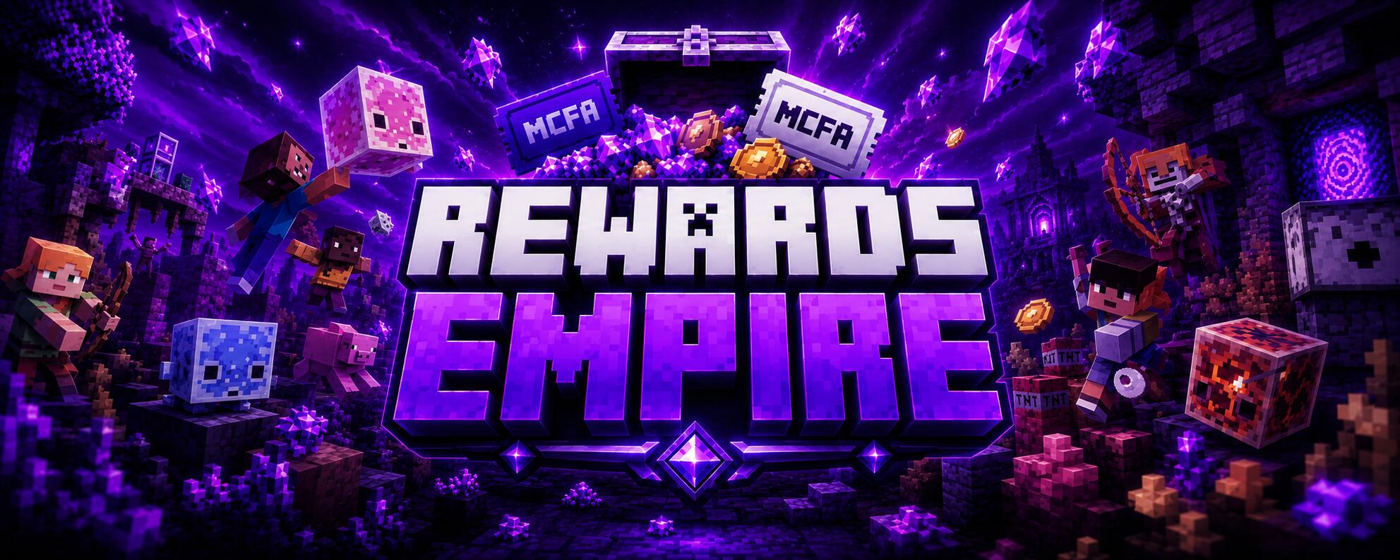 Discovery splash banner for Rewards Empire Discord server