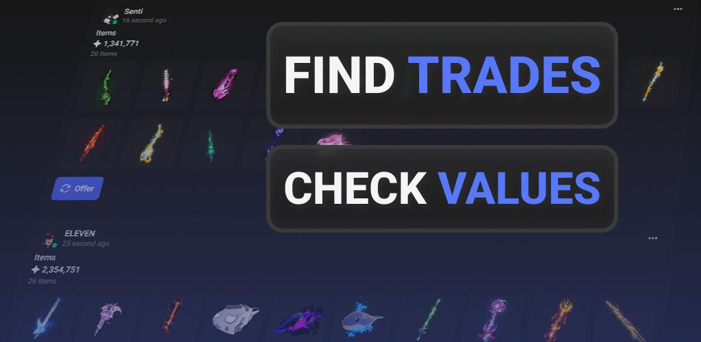 Discovery splash banner for Fisch Trading & Values Discord server