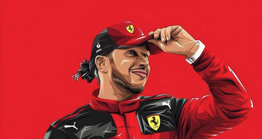 Discovery splash banner for Lewis Hamilton | LH44 Discord server