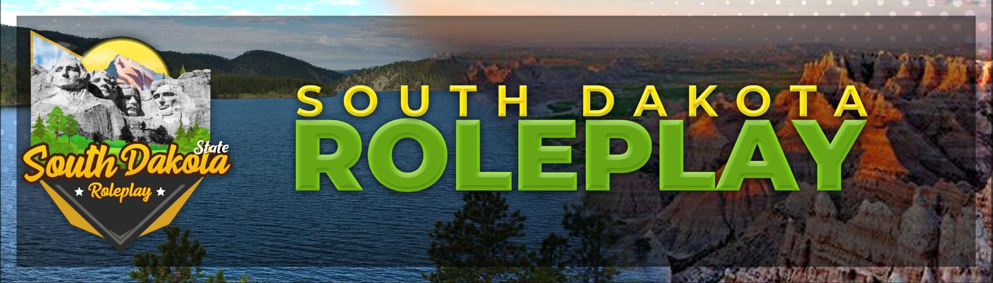 Discovery splash banner for ☀ South Dakota State Roleplay | VC Preffered Discord server