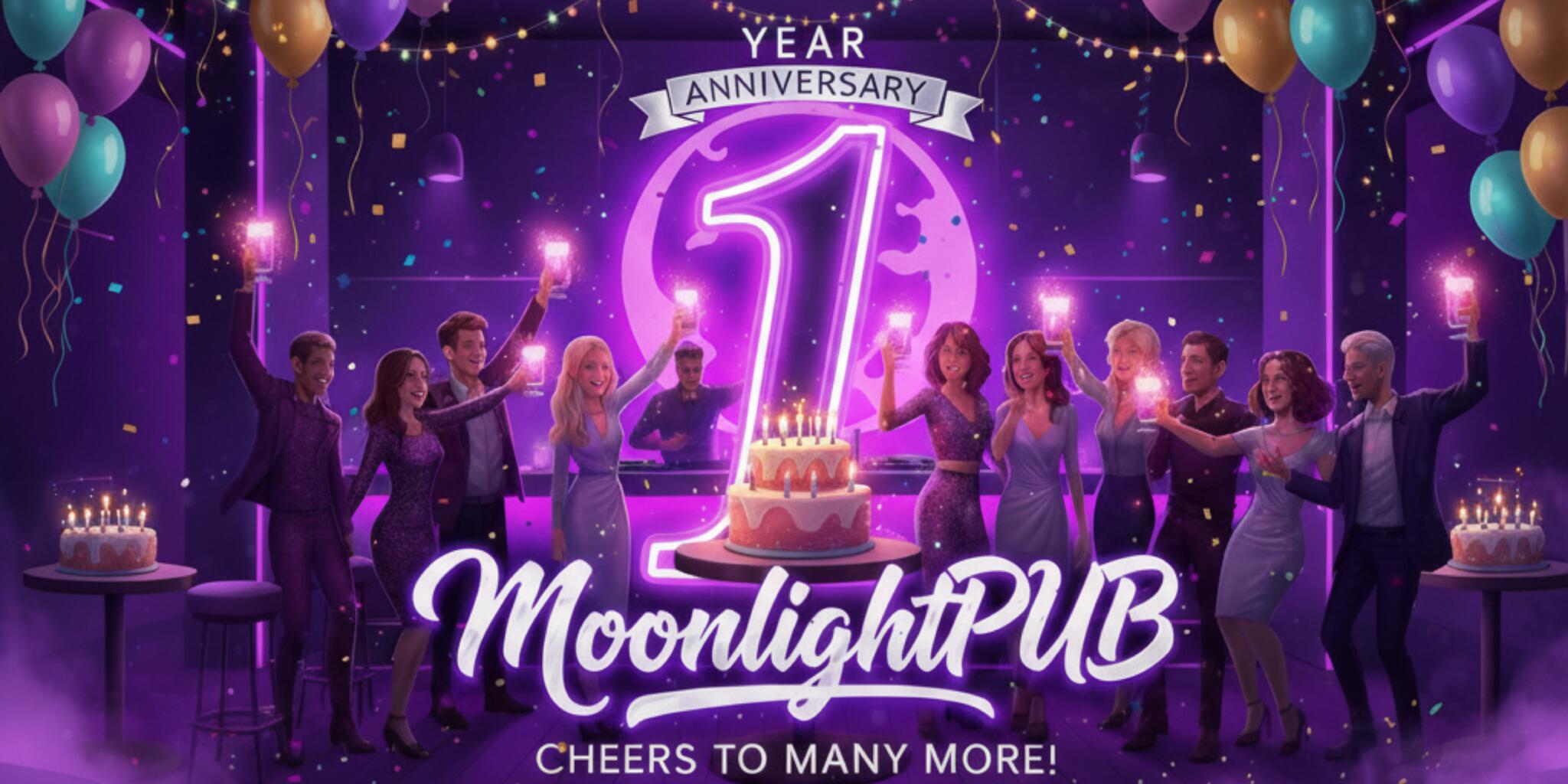Discovery splash banner for MoonLight Pub Discord server