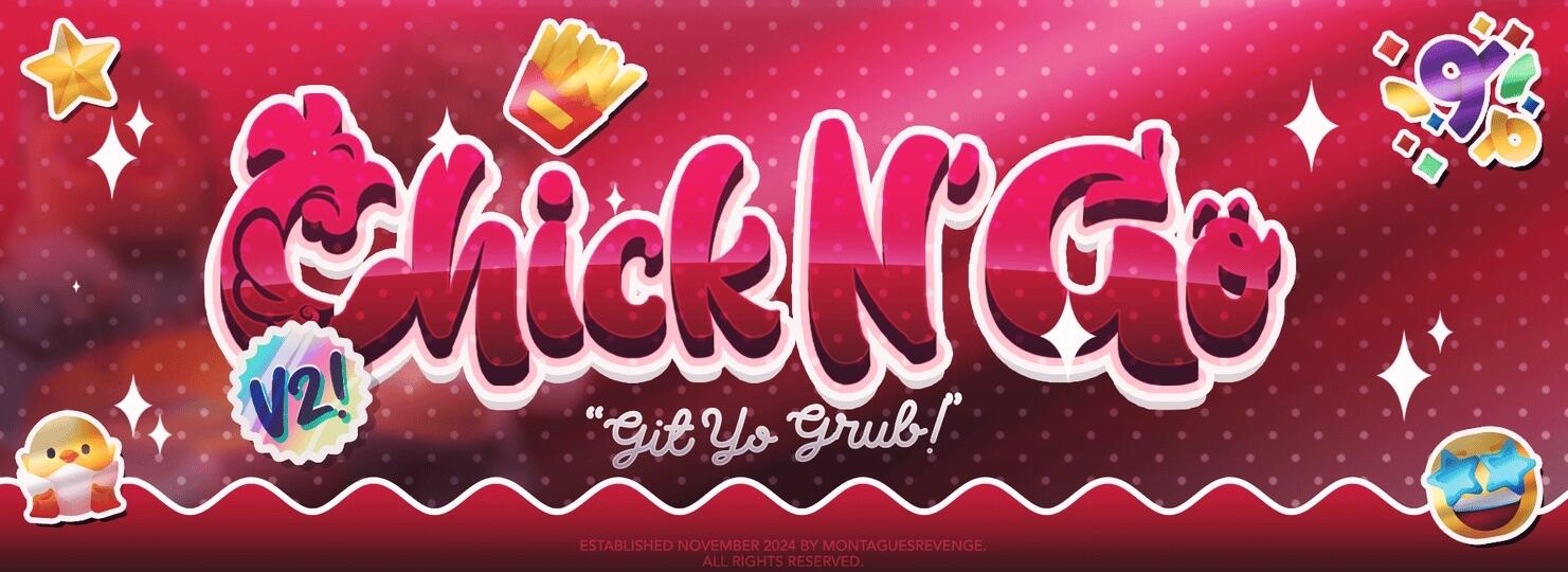 Discovery splash banner for Chick N’ Go Discord server
