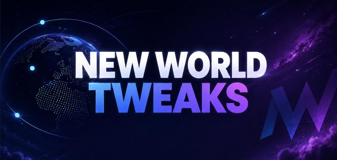 Discovery splash banner for New World Tweaks Discord server
