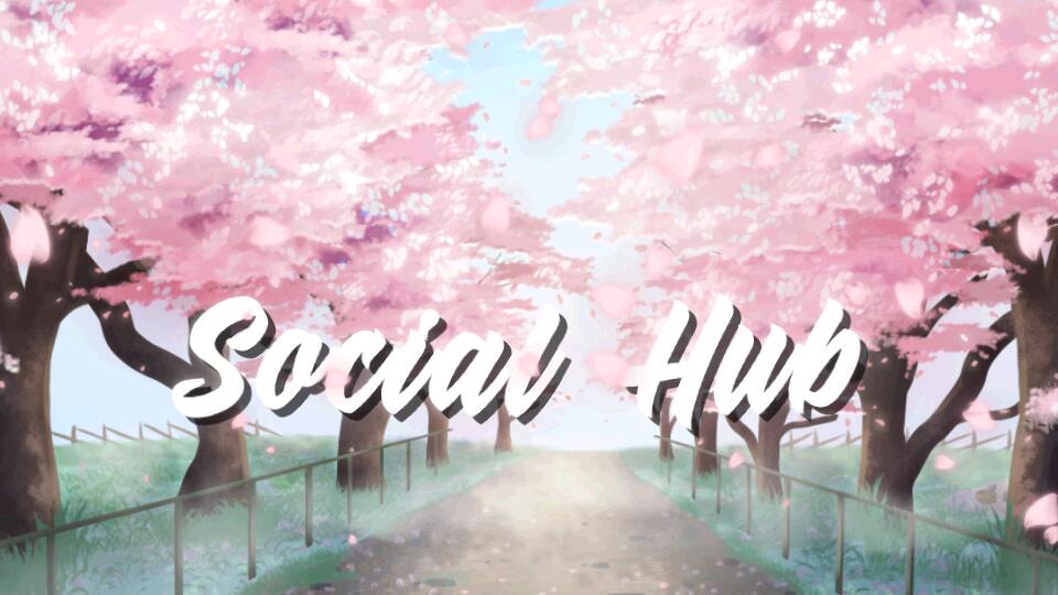 Discovery splash banner for Social Hub ˖༺ ♡ ༻˖ ࣪ Discord server