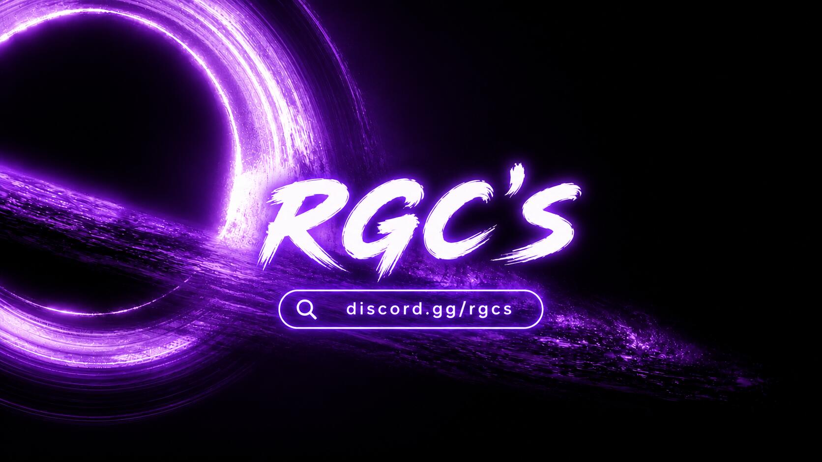 Discovery splash banner for Rgc's Universe Discord server