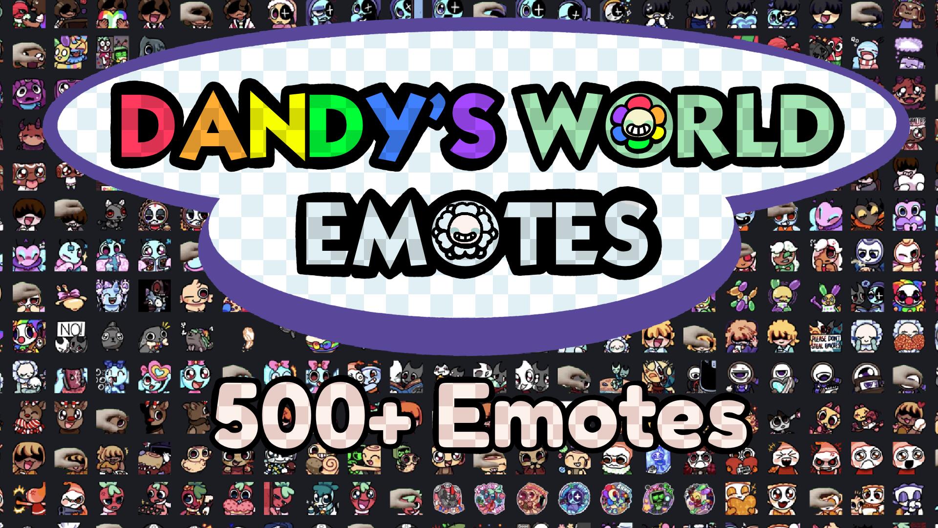 Discovery splash banner for Dandy's World Emotes Discord server