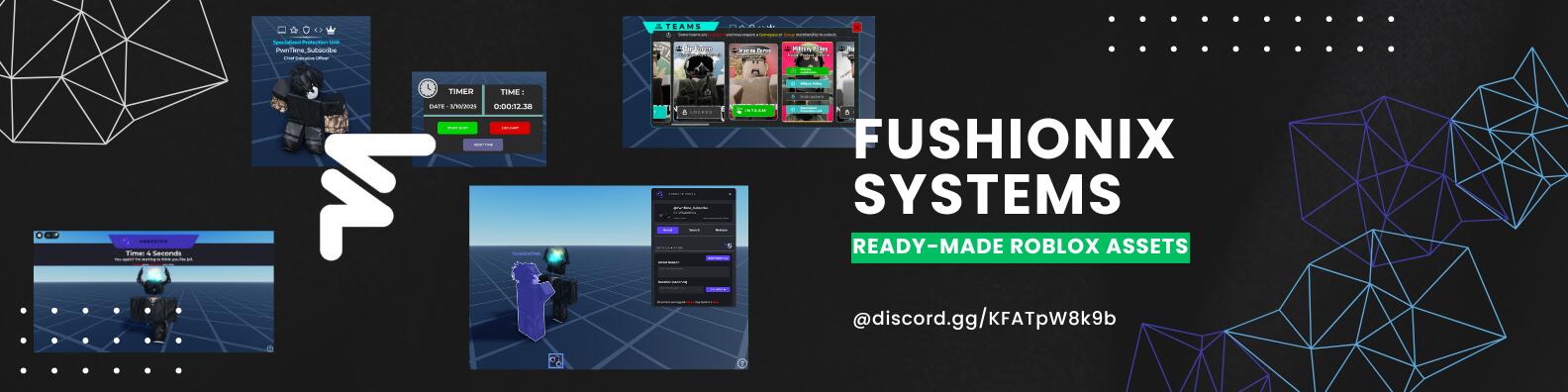 Discovery splash banner for Fushionix Systems Discord server