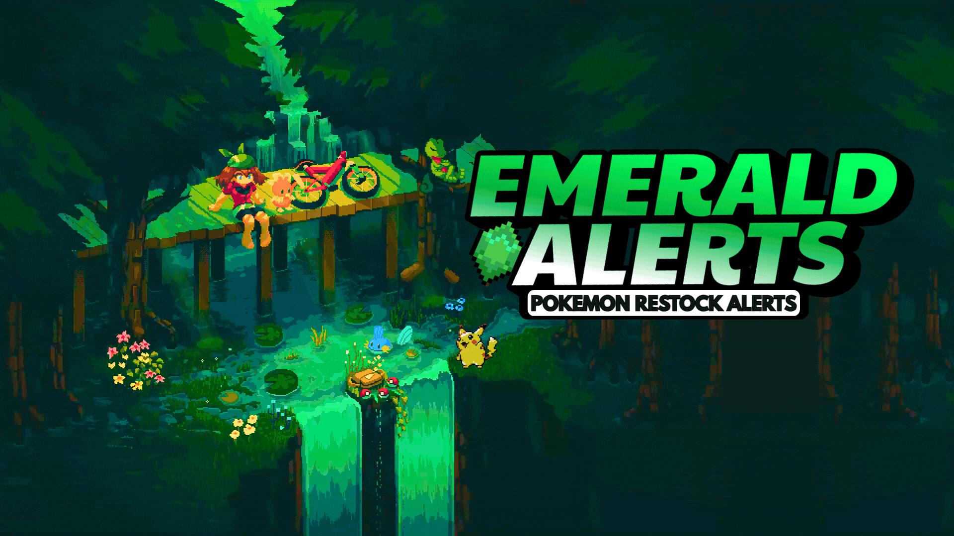 Discovery splash banner for Poke RestockR - Pokemon Restocks & Alerts Discord server